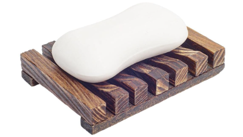 Natural Wooden Self Draining Soap Dish